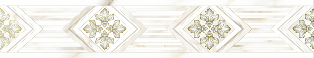 GlobalTile 10200000102 Бордюр кер. Calacatta Gold GT _ 7,5*40 _ 1 \20 / Основное большое изображение