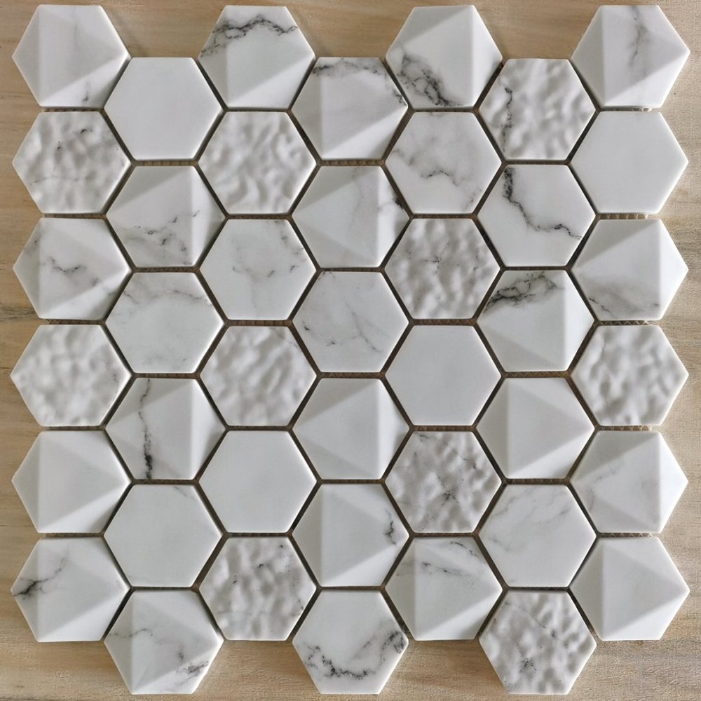  Мозаика Volume White 2,4x2,4 / Основное большое изображение