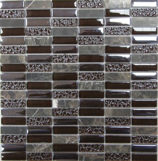  Мозаика Super Line (brown) 1,5х4,8 / Основное большое изображение