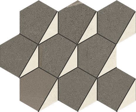 Мозаика Metropolis Mosaico Hexagon Warm