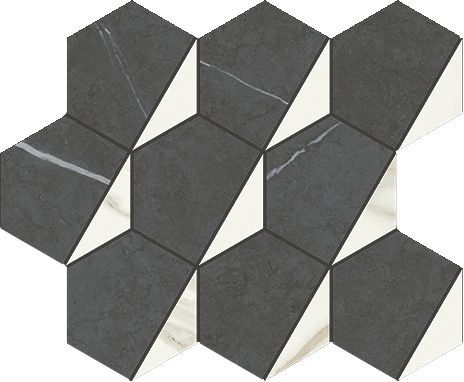 Мозаика Metropolis Mosaico Hexagon Cold