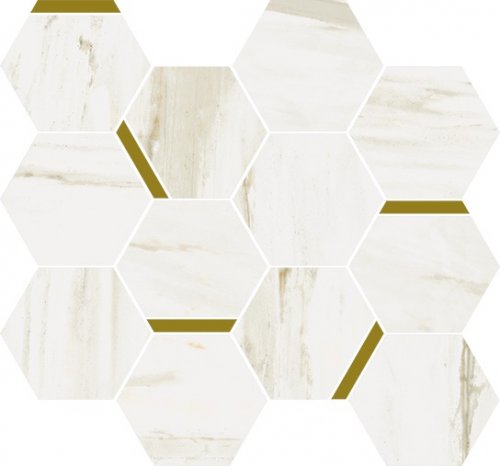 Мозаика Stellaris Carrara Ivory Mosaico Chic