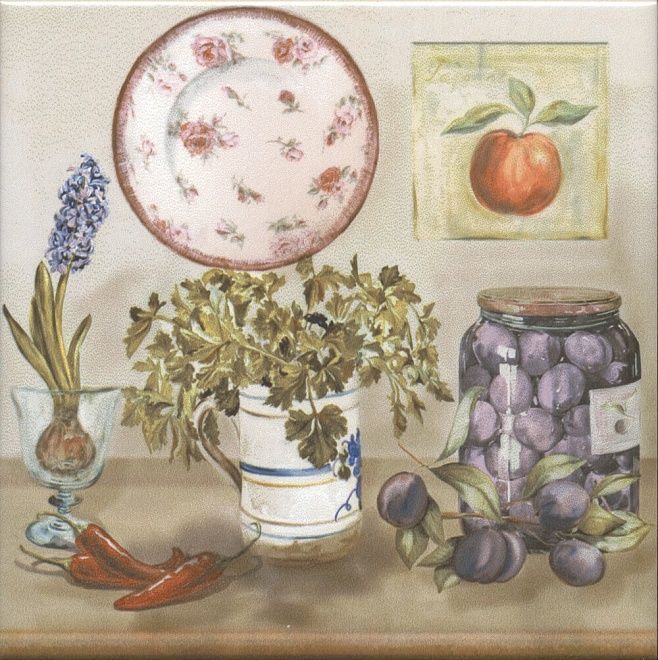 Kerama Marazzi Декор Пикарди Кухня A245 15x15 / Основное большое изображение