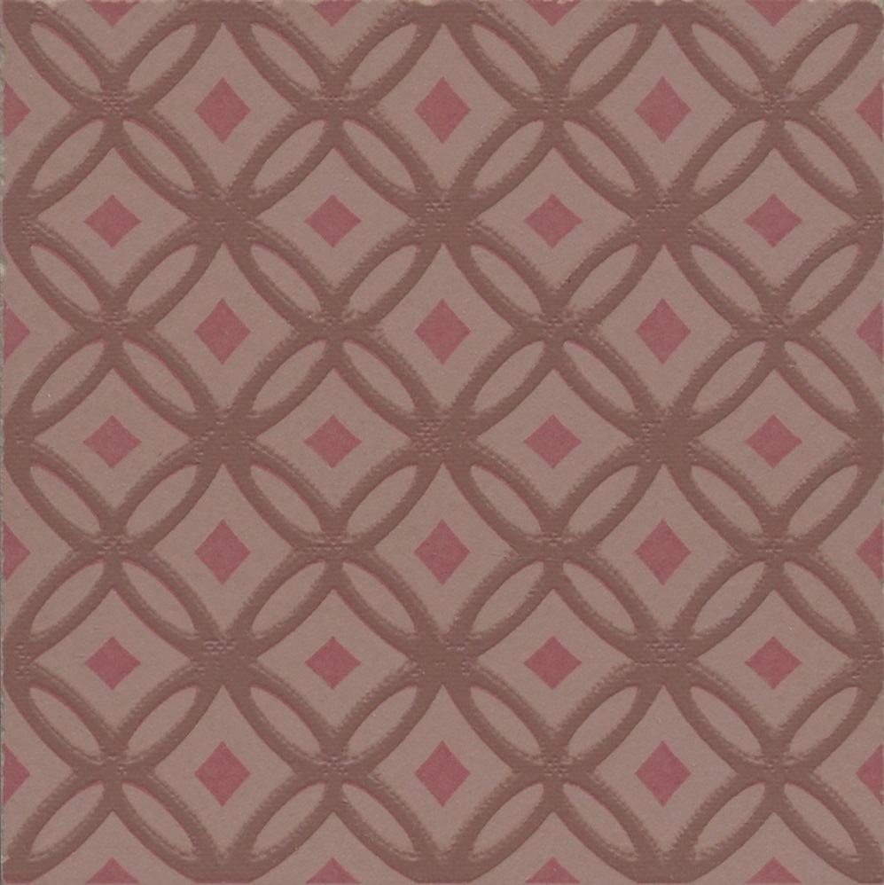 Kerama Marazzi Декор Агуста 1 розовый матовый 9,8x9,8 / Основное большое изображение