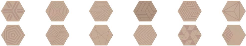 Kerama Marazzi Декор Агуста оранжевый матовый 5,2x6 / Основное большое изображение