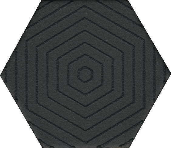 Kerama Marazzi Декор Агуста черный 5,2x6 / Основное большое изображение