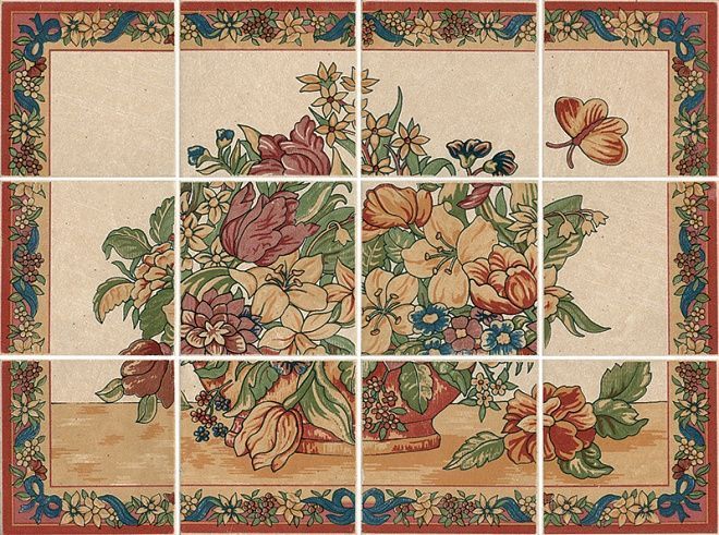 Kerama Marazzi Панно Гобелен (из 12-ти плиток) 30x40 / Основное большое изображение