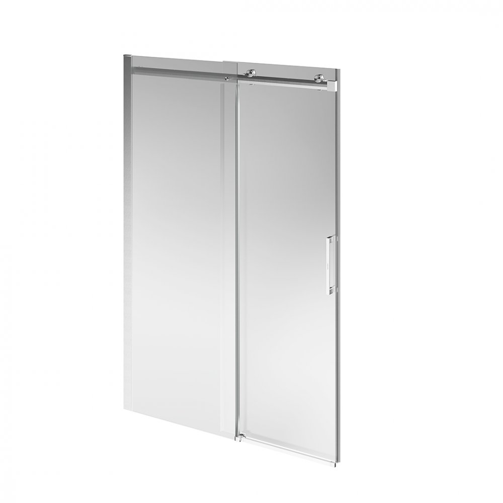 Kerama Marazzi CT.140.1/2.SD.BN Душевая дверь CRISTALLO, раздвижная с функцией soft close, 140х210, брашированный никель / Основное большое изображение