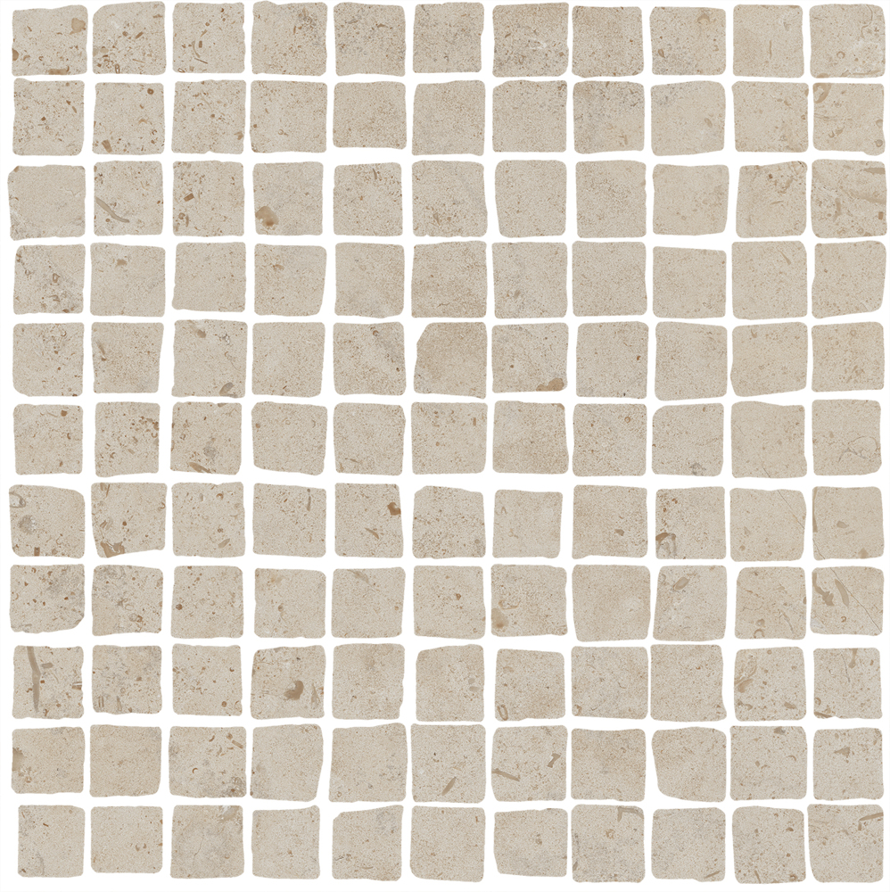 Kerama Marazzi Мозаика Про Лаймстоун Спакко Декор мозаичный бежевый матовый / Основное большое изображение