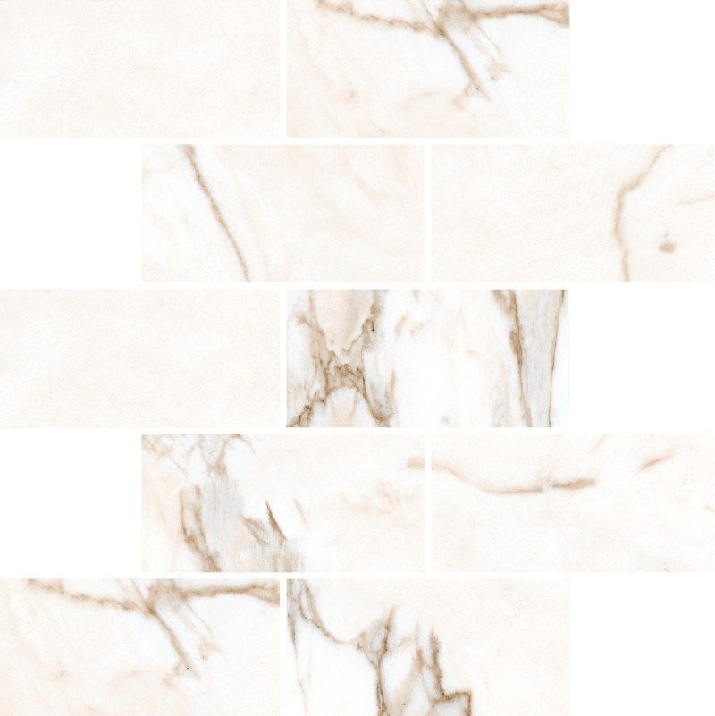 Kerranova Мозаика Marble Trend Calacatta gold Лаппатированная, прямоугольник / Основное большое изображение
