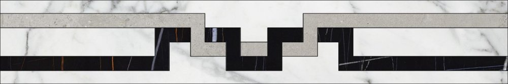 Kerranova Бордюр Marble Trend Carrara напольный 10x60 / Основное большое изображение