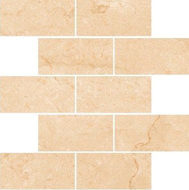 Kerranova Мозаика Marble Trend Crema marfil Матовая, прямоугольник / Основное большое изображение