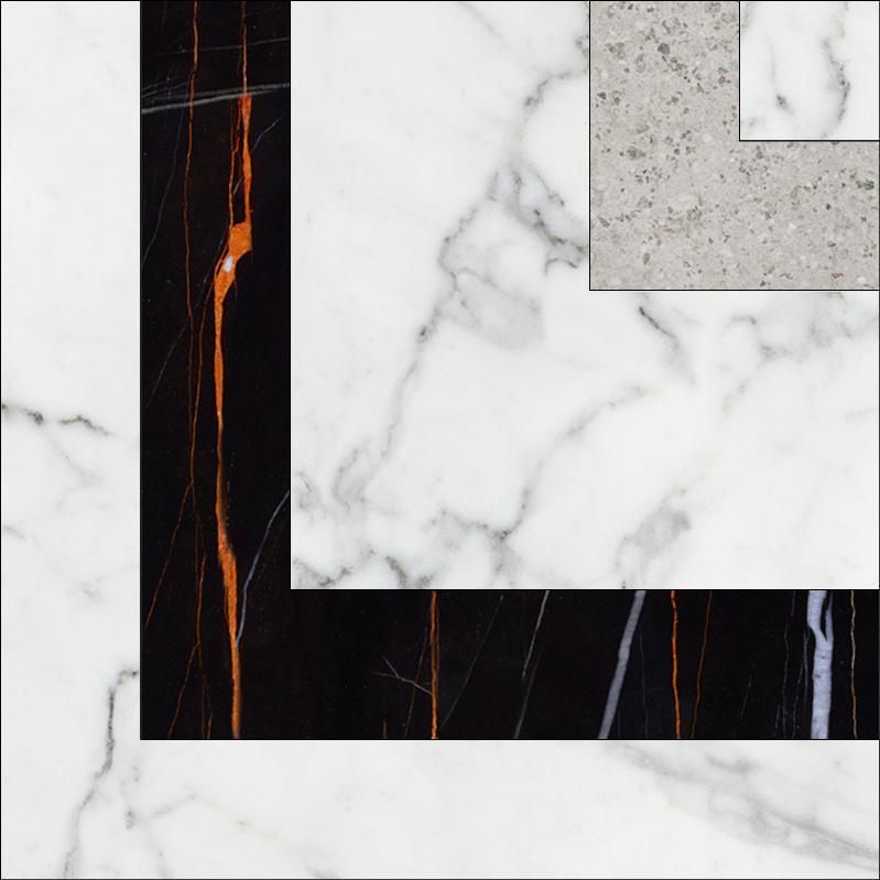 Kerranova Декор Marble Trend Carrara Вставка 10x10 / Основное большое изображение