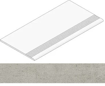 Kerranova Ступень Fabrika Grey/Серый Матовый 29,4x60 / Основное большое изображение
