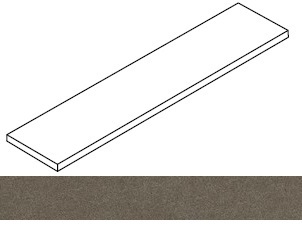 Atlas Concorde Russia Ступень Forte dei Marmi Rock Alpine Brown угловая левая 33x120 / Основное большое изображение