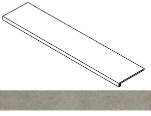 Atlas Concorde Russia Ступень Forte dei Marmi Rock Lunar Grey фронтальная 33x120 / Основное большое изображение