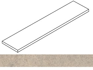 Atlas Concorde Russia Ступень Forte dei Marmi Rock Moleanos Cream угловая левая 33x160 / Основное большое изображение