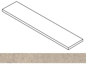 Atlas Concorde Russia Ступень Forte dei Marmi Rock Moleanos Cream угловая правая 33x160 / Основное большое изображение