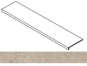 Atlas Concorde Russia Ступень Forte dei Marmi Rock Moleanos Cream фронтальная 33x160 / Основное большое изображение