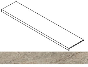 Atlas Concorde Russia Ступень Forte dei Marmi Rock Sensation Green фронтальная 33x120 / Основное большое изображение