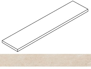 Atlas Concorde Russia Ступень Forte dei Marmi Rock Siberian Ivory угловая левая 33x160 / Основное большое изображение