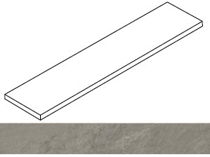 Atlas Concorde Russia Ступень Forte dei Marmi Rock Venaria Grey угловая левая 33x160 / Основное большое изображение