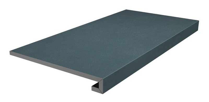 Kerama Marazzi DD642020R/GCF Ступень клееная Про Чементо синий темный матовый 33x60x0,9 / Основное большое изображение