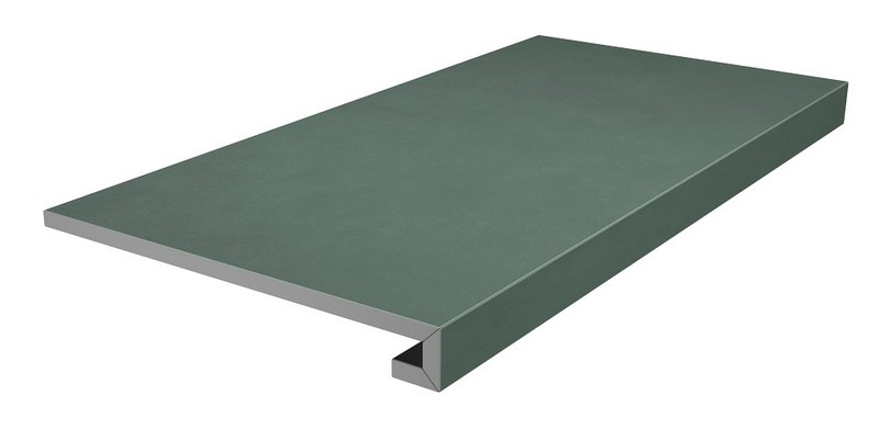 Kerama Marazzi DD642120R/GCF Ступень клееная Про Чементо зеленый матовый 33x60x0,9 / Основное большое изображение