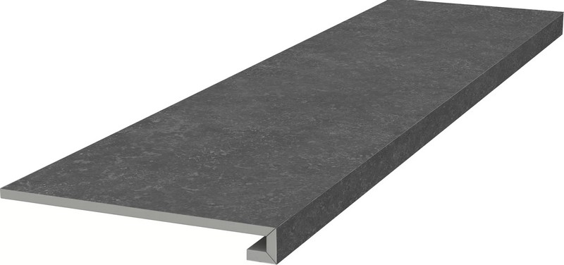Kerama Marazzi KM6012G0141RGCF Ступень фронтальная клееная Касабланка HP антрацит матовый обрезной 33x119,5x0,9 / Основное большое изображение