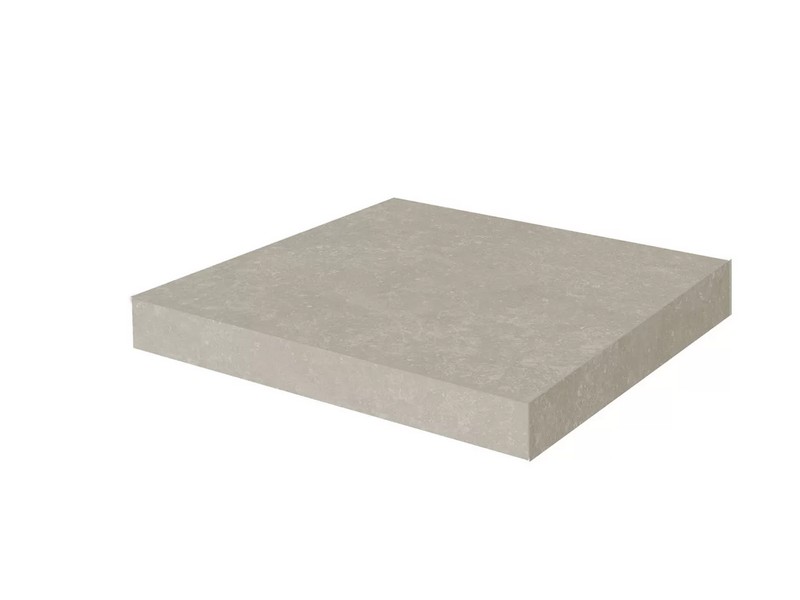 Kerama Marazzi KM6012G0201RGCA Ступень угловая клееная Касабланка HP серый светлый матовый обрезной 33x33x0,9 / Основное большое изображение