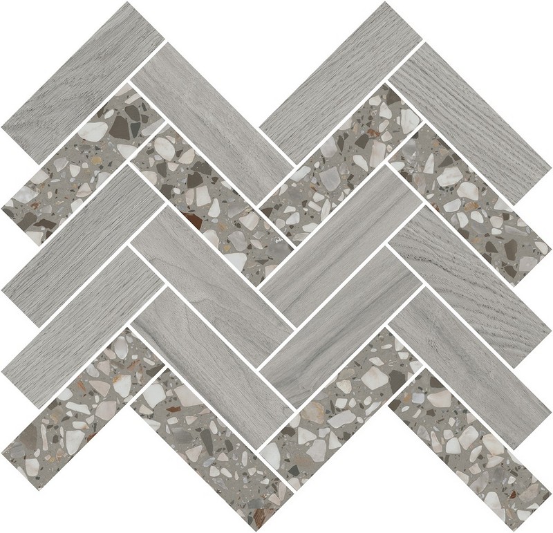 Kerama Marazzi Декор Монтиони мозаичный серый 34х35,5x0,9 / Основное большое изображение