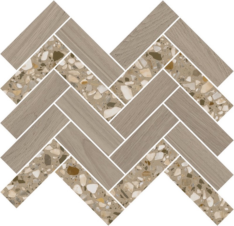 Kerama Marazzi Декор Монтиони мозаичный коричневый светлый 34x35,5x0,9 / Основное большое изображение
