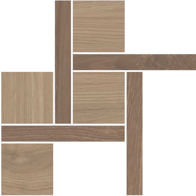 Kerama Marazzi Декор Альберони 3 мозаичный коричневый матовый обрезной 27,5x27,5x0,9 / Основное большое изображение