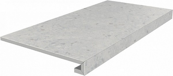 Kerama Marazzi Ступень клееная Терраццо серый светлый  33x60x0,9 / Основное большое изображение