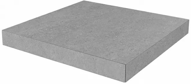 Kerama Marazzi Ступень угловая клееная Фондамента серый светлый 33x33x0,9 / Основное большое изображение