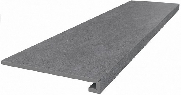 Kerama Marazzi Ступень клееная Фондамента серый темный 33x119,5x0,9 / Основное большое изображение