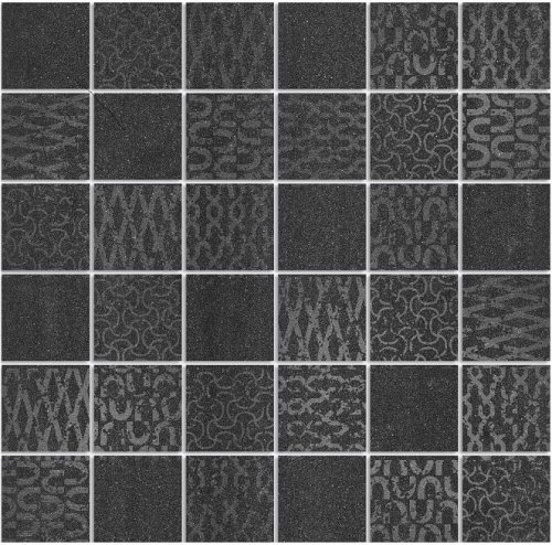 Про Дабл Декор Чёрный Мозаичный 9мм  30×30