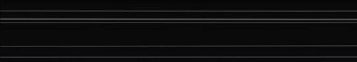 Бордюр Багет Синтра Черный Матовый Обрезной 40х7,3